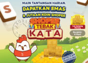 Raih Emas 1 Gram, Segera Isi Dua Kunci Jawaban Shopee Tebak Kata Jumat 7 Oktober 2022