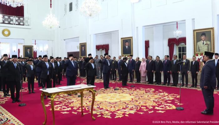 Resmi Dilantik Presiden Prabowo Subianto, Berikut 48 Nama Menteri Kabinet Merah Putih