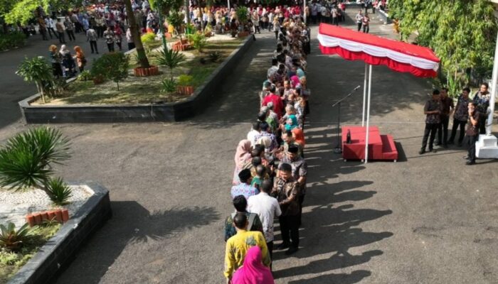 Halalbihalal ASN Pemkab Tegal Awali Hari Pertama Kerja