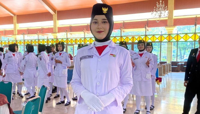 Quinsha Nur Fudhala, Pembawa Baki Paskibraka Kabupaten Tegal 2025